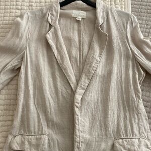 Caslon Linen tan blazer size M Medium